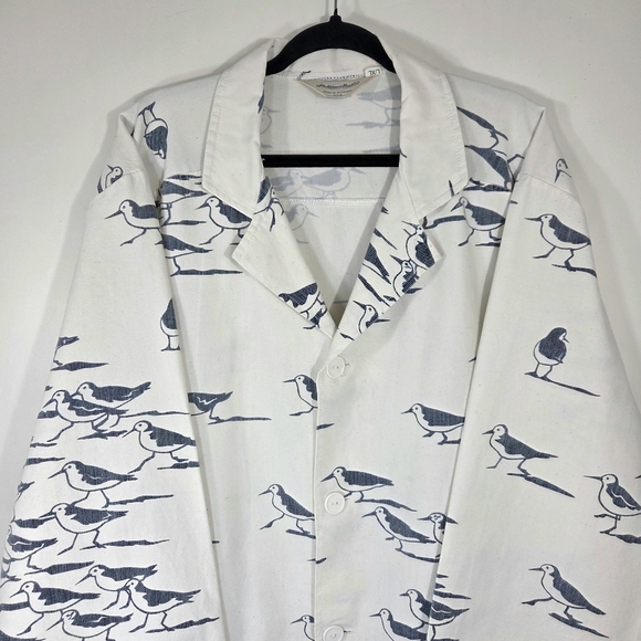 RARE VINTAGE MICHIGAN RAG CO. SEAGULL SANDPIPER PRINT CHORE JACKET. - Picture 3 of 6